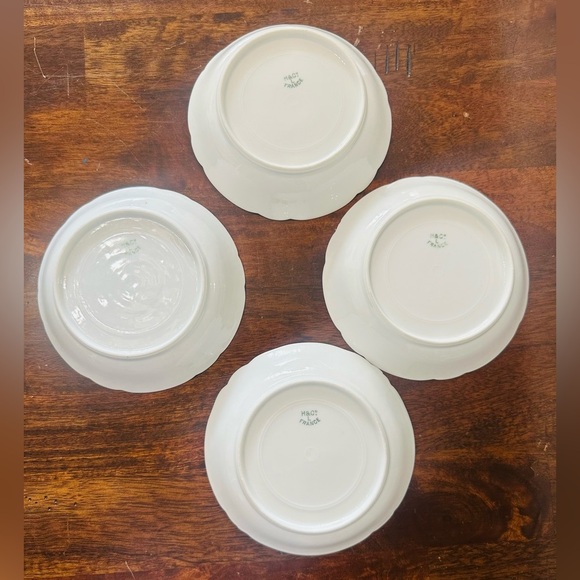 Set of 4 Haviland France Ranson White Fruit/Berry Bowls 5" - Picture 6 of 9